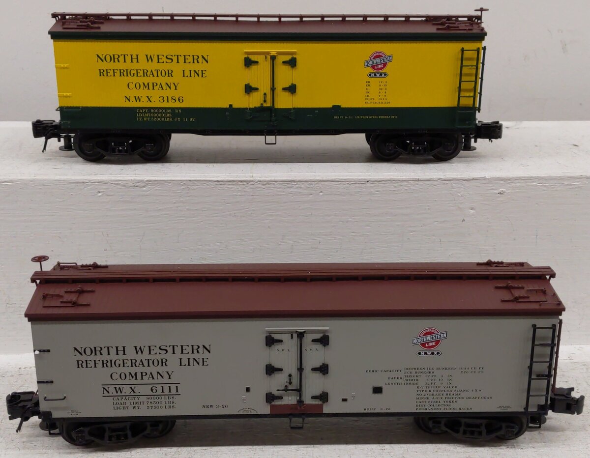 Atlas 6790-2 O Northwestern Refrigerator Car - 3-Rail (Pack of 2) EX/Box