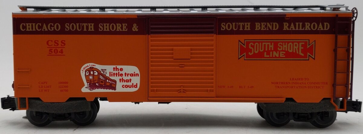 Weaver 500 O Gauge Chicago South Shore & South Bend Boxcar EX/Box