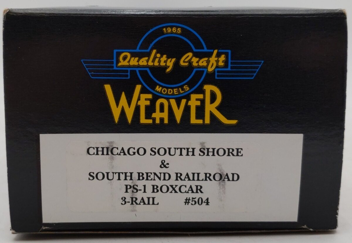 Weaver 500 O Gauge Chicago South Shore & South Bend Boxcar EX/Box