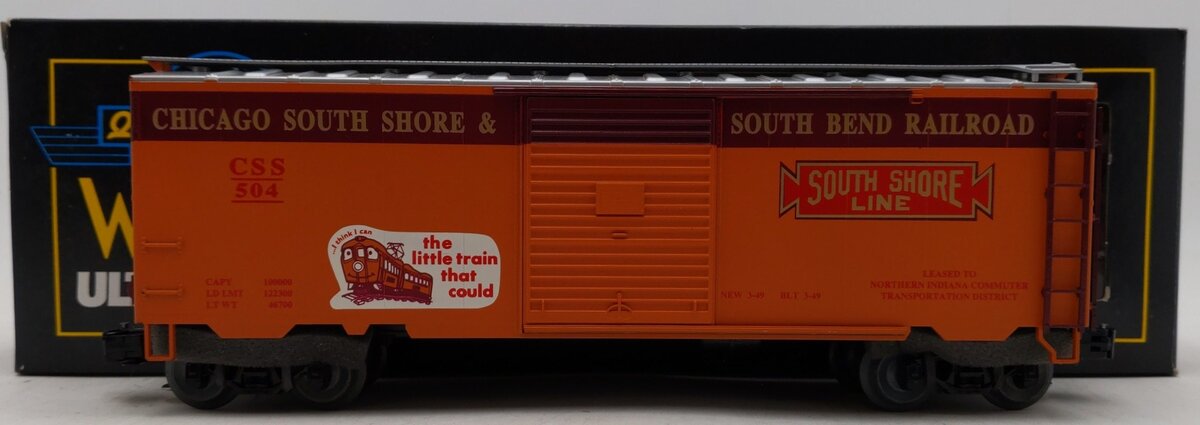 Weaver 500 O Gauge Chicago South Shore & South Bend Boxcar EX/Box