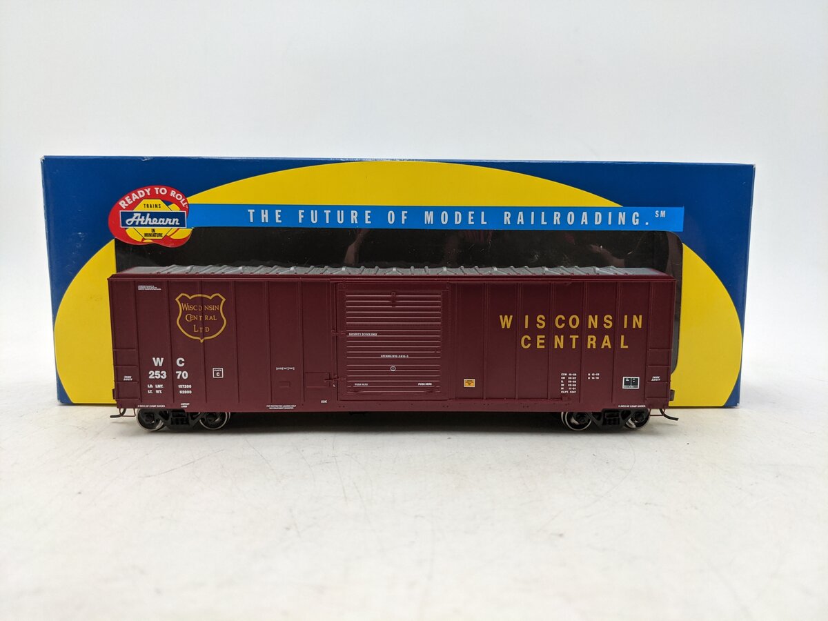 Athearn 92547 HO Wisconsin Central 50' FMC Boxcar #25370 EX/Box