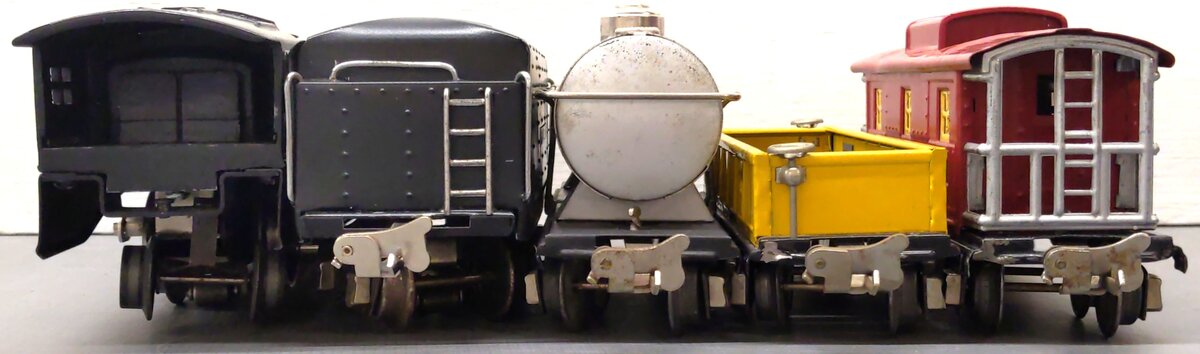 Lionel 292W Vintage O Commodore Vanderbilt Steam Loco set 264E w/652, 654, & 657 VG