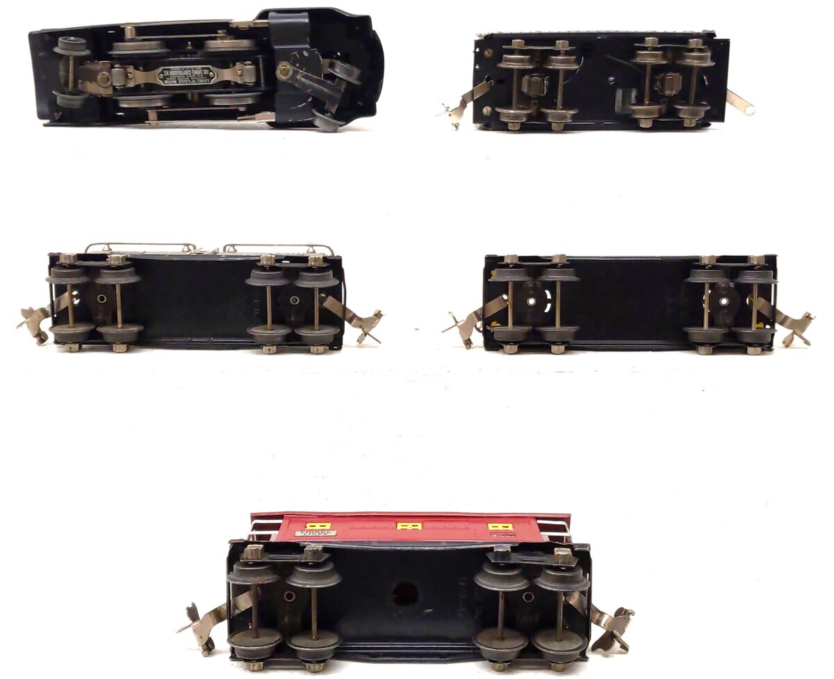 Lionel 292W Vintage O Commodore Vanderbilt Steam Loco set 264E w/652, 654, & 657 VG