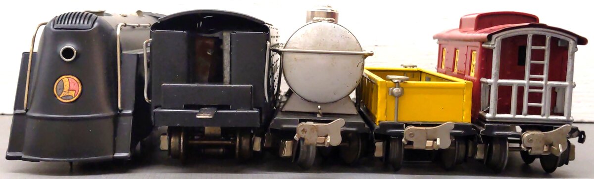 Lionel 292W Vintage O Commodore Vanderbilt Steam Loco set 264E w/652, 654, & 657 VG