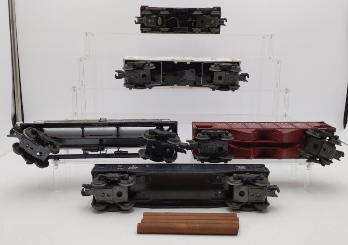 Lionel 6456, 6462, 6472, 6425 & 6457 O Gauge Vintage Postwar Freight Cars [5] VG