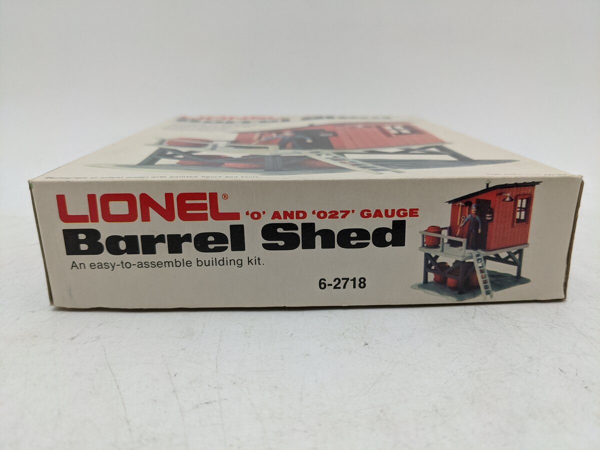 Lionel 6-2718 O & O27 Gauge Barrel Shed Building Kit EX/Box