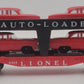 Lionel 6414 Vintage O Evans Autoloader with 4 Red Autos with Gray Bumpers VG/Box