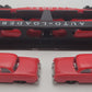 Lionel 6414 Vintage O Evans Autoloader with 4 Red Autos with Gray Bumpers VG/Box