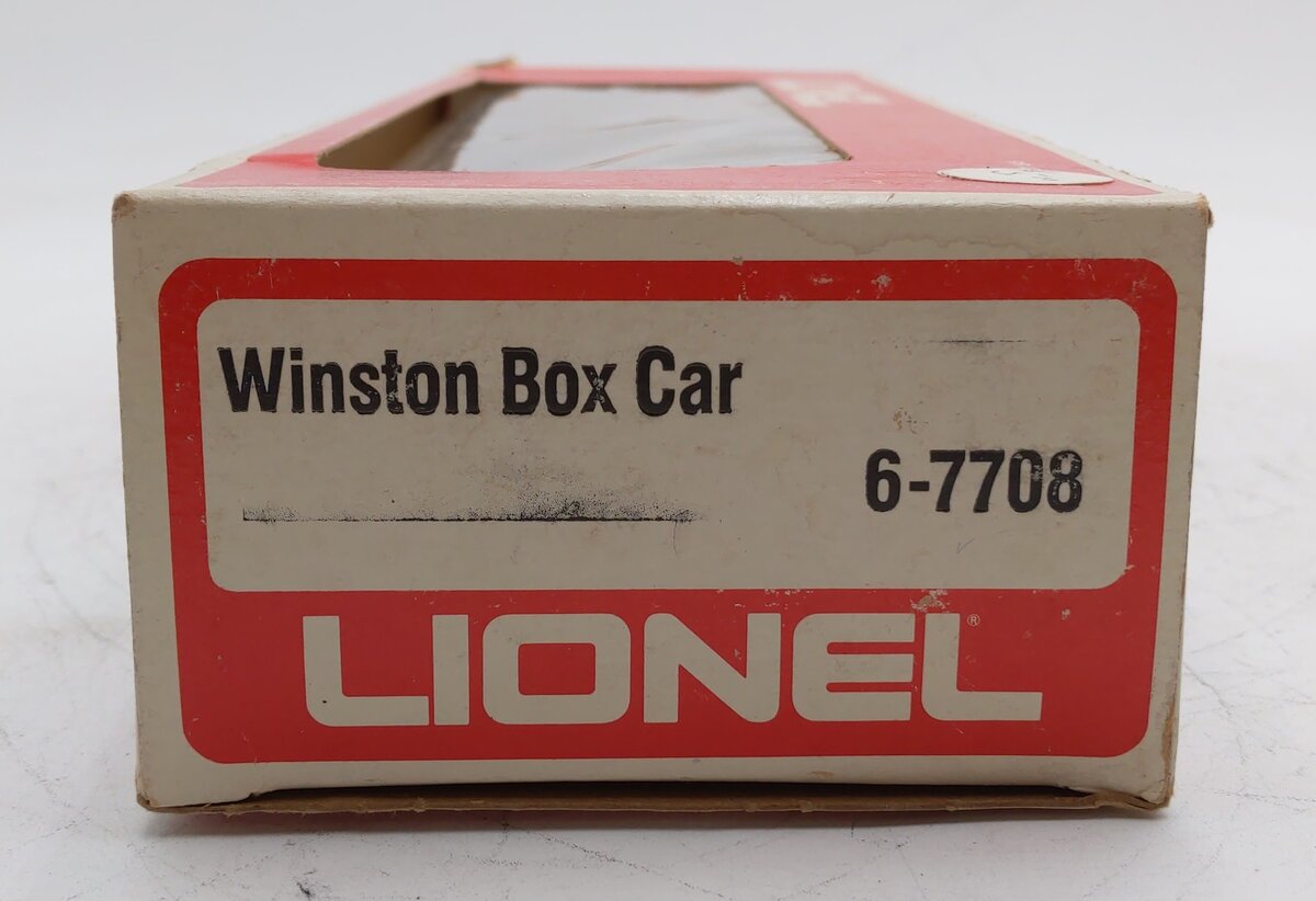 Lionel 6-7708 O Gauge Winston Billboard Reefer Car EX/Box