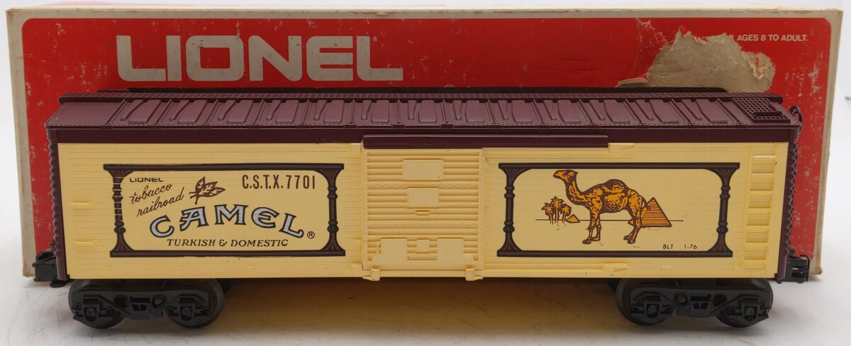 Lionel 6-7701 O Gauge Camel Billboard Boxcar #7701 EX/Box