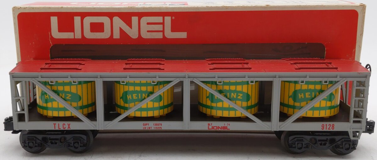 Lionel 6-9128 O Gauge Heinz Pickle Vat Car #9128 EX/Box
