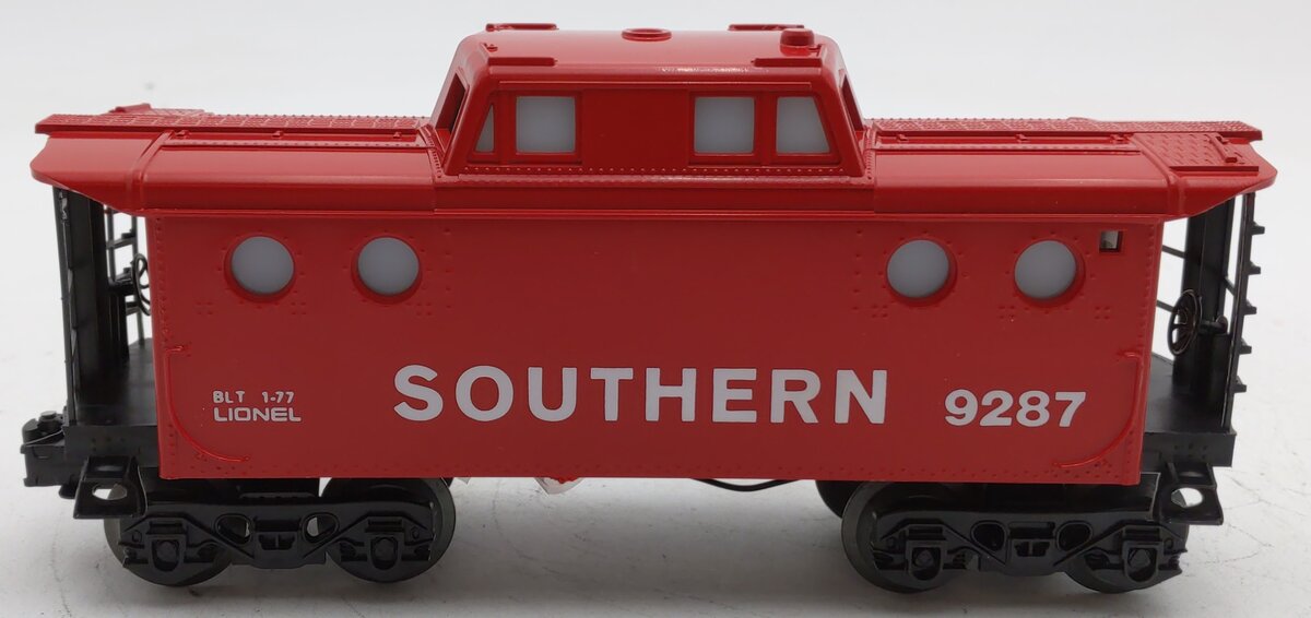 Lionel 6-9287 O Gauge Southern Red Round Window Caboose EX/Box
