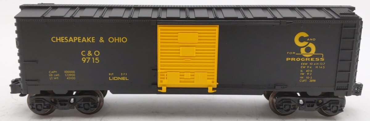 Lionel 6-9715 O Gauge Chesapeake & Ohio Boxcar EX/Box