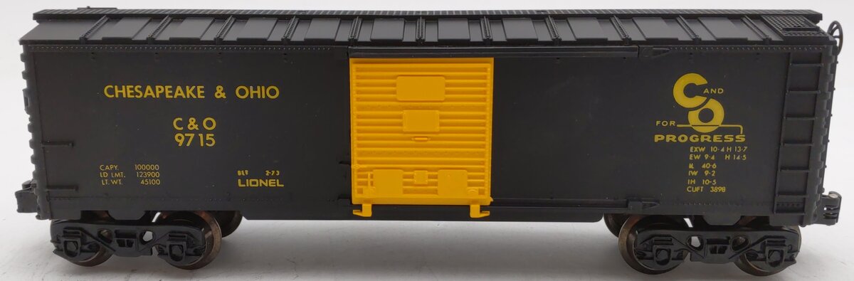 Lionel 6-9715 O Gauge Chesapeake & Ohio Boxcar EX/Box