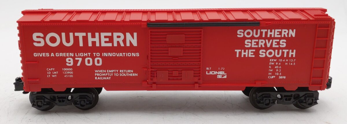 Lionel 6-9700 O Gauge Southern 'Serves The South' Box Car #9700 EX/Box