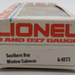 Lionel 6-9273 O Gauge Southern Bay Window Lighted Caboose EX/Box