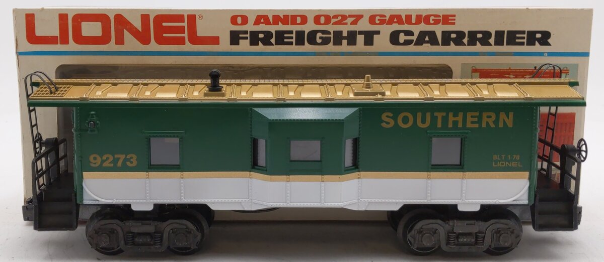 Lionel 6-9273 O Gauge Southern Bay Window Lighted Caboose EX/Box