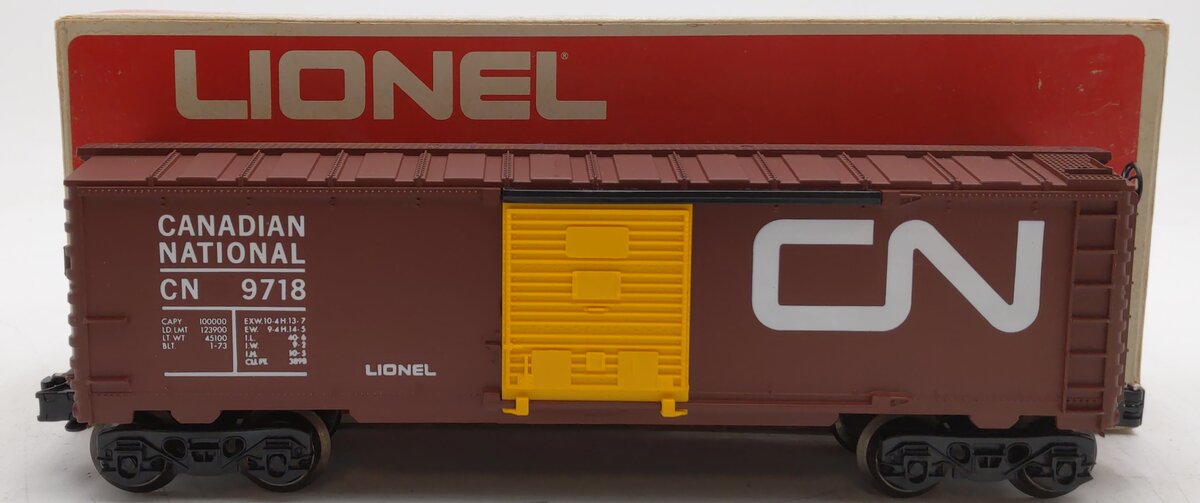 Lionel 6-9718 O Gauge Canadian National Box Car #9718 EX/Box