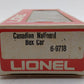 Lionel 6-9718 O Gauge Canadian National Box Car #9718 EX/Box