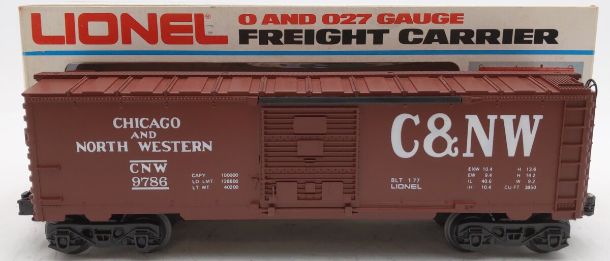 Lionel 6-9786 O Gauge Chicago & North Western Boxcar #9786 EX/Box