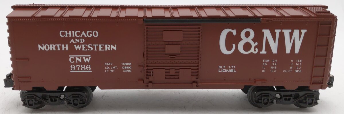 Lionel 6-9786 O Gauge Chicago & North Western Boxcar #9786 EX/Box