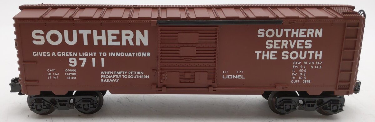 Lionel 6-9711 O Gauge Southern Boxcar #9711 EX/Box