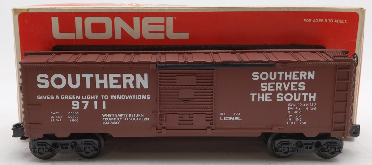 Lionel 6-9711 O Gauge Southern Boxcar #9711 EX/Box