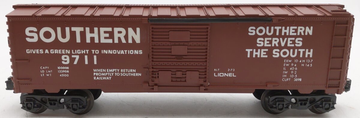 Lionel 6-9711 O Gauge Southern Boxcar #9711 EX/Box