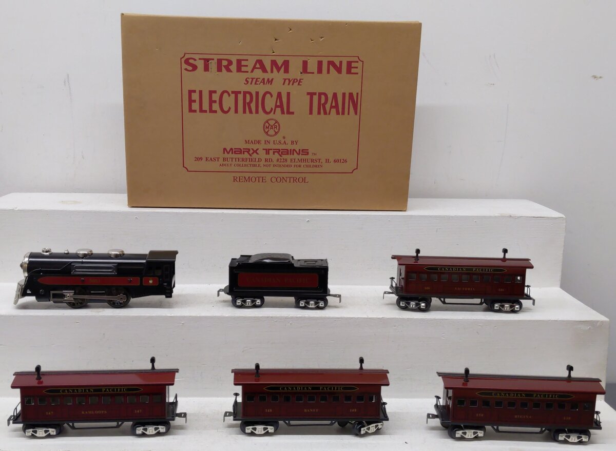 Marx 10552 O Gauge Streamline Canadian Pacific Electric Train Set EX/Box