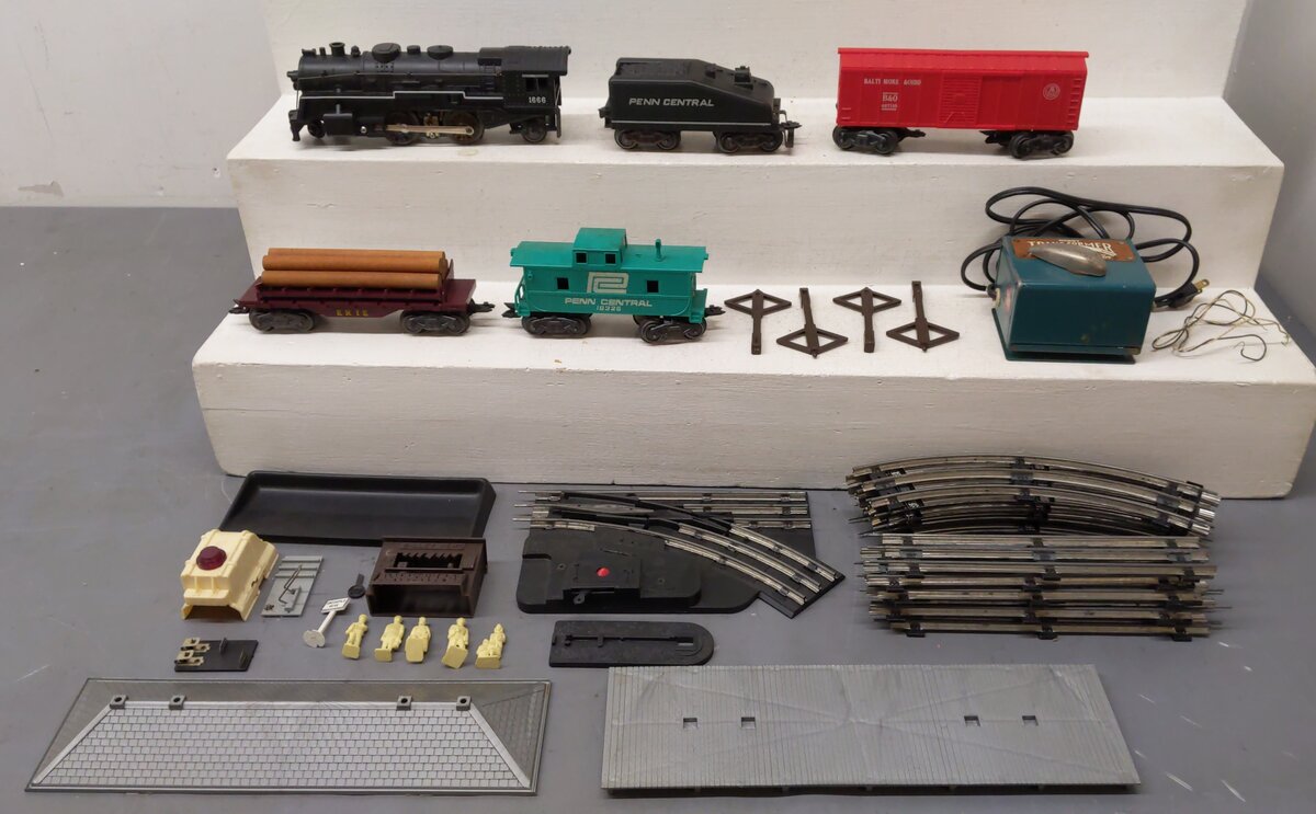 Marx 50350 Vintage O Big Rail Work Train Set/Box