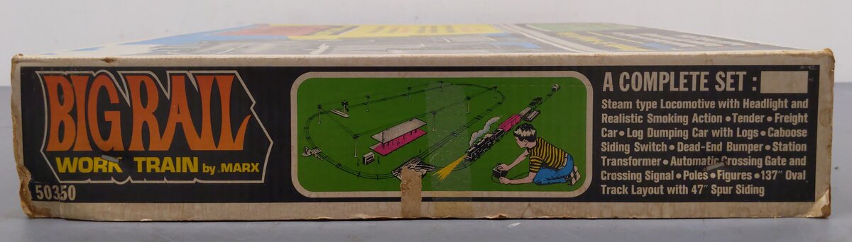 Marx 50350 Vintage O Big Rail Work Train Set/Box