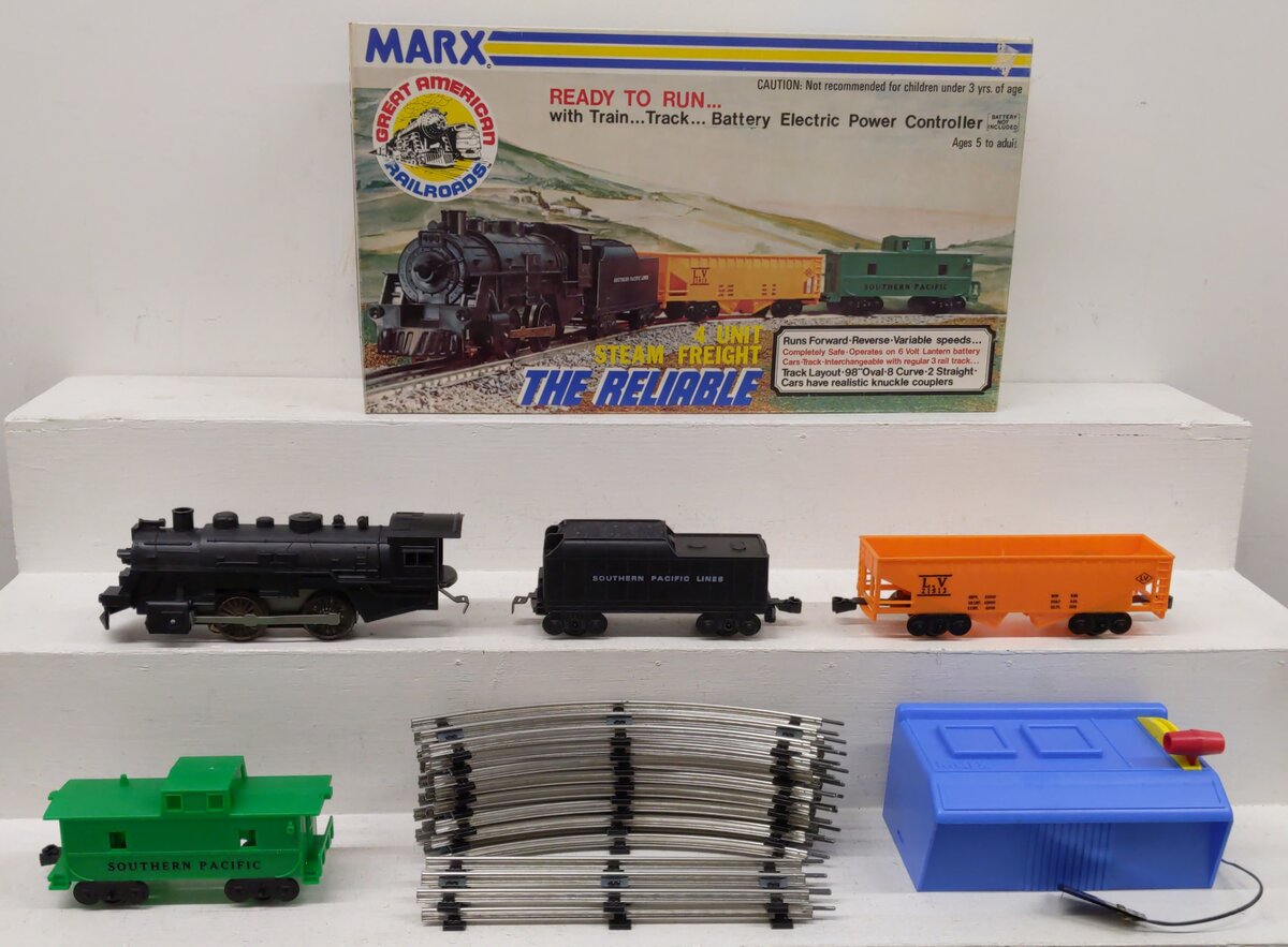 Marx 2905 Vintage O Steam Freight Set EX/Box