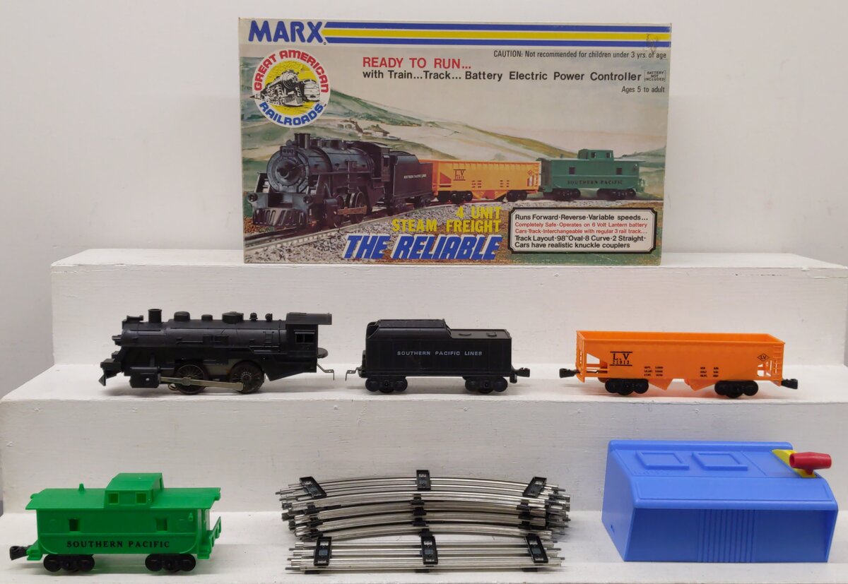Marx 2905 Vintage O Steam Freight Set EX/Box