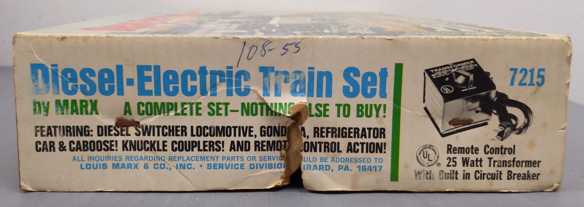 Marx 7215 Vintage O Diesel-Electric Train Set VG/Box