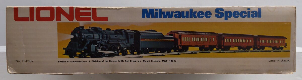 Lionel 6-1387 O Gauge Milwaukee Road Passenger Train Set VG/Box