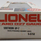 Lionel 6-8758 O Southern GP-7 Dummy Diesel Locomotive EX/Box