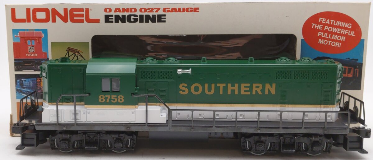 Lionel 6-8758 O Southern GP-7 Dummy Diesel Locomotive EX/Box