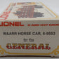 Lionel 6-9553 O Gauge Western & Atlantic Horse Car LN/Box