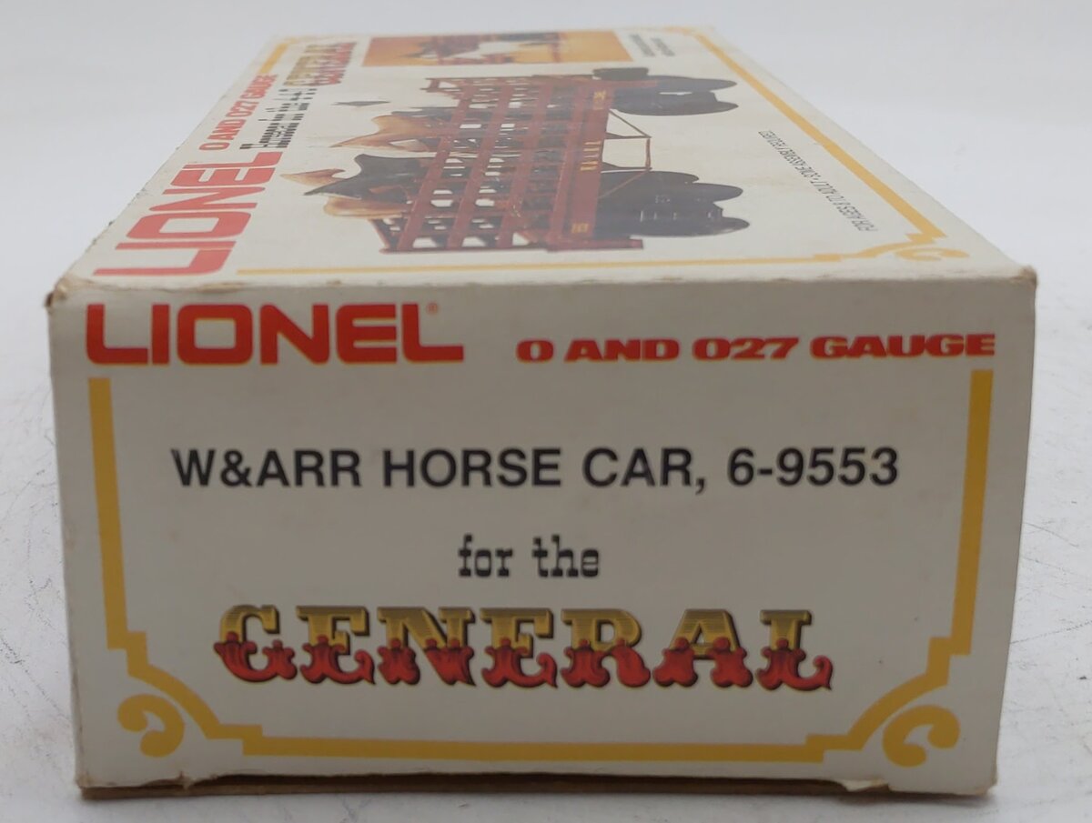 Lionel 6-9553 O Gauge Western & Atlantic Horse Car LN/Box