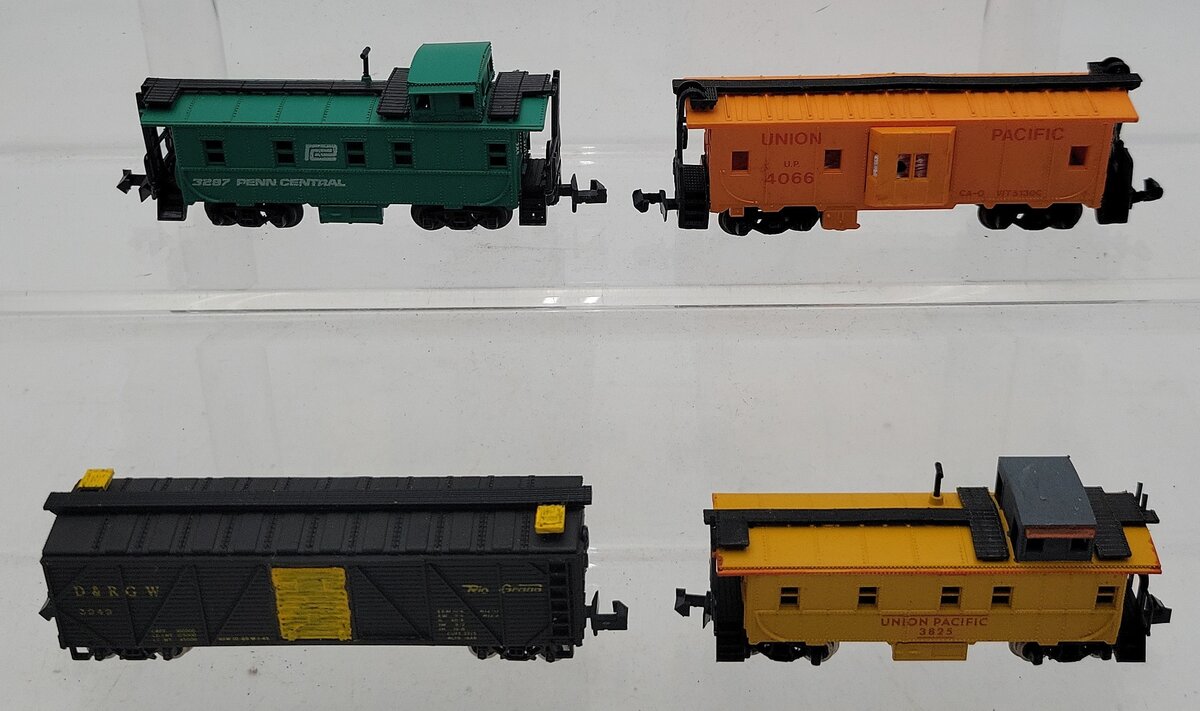 Atlas & Model Power N Scale Assorted Freight Cars #3287,4066,3825,3949 [4] LN/Box