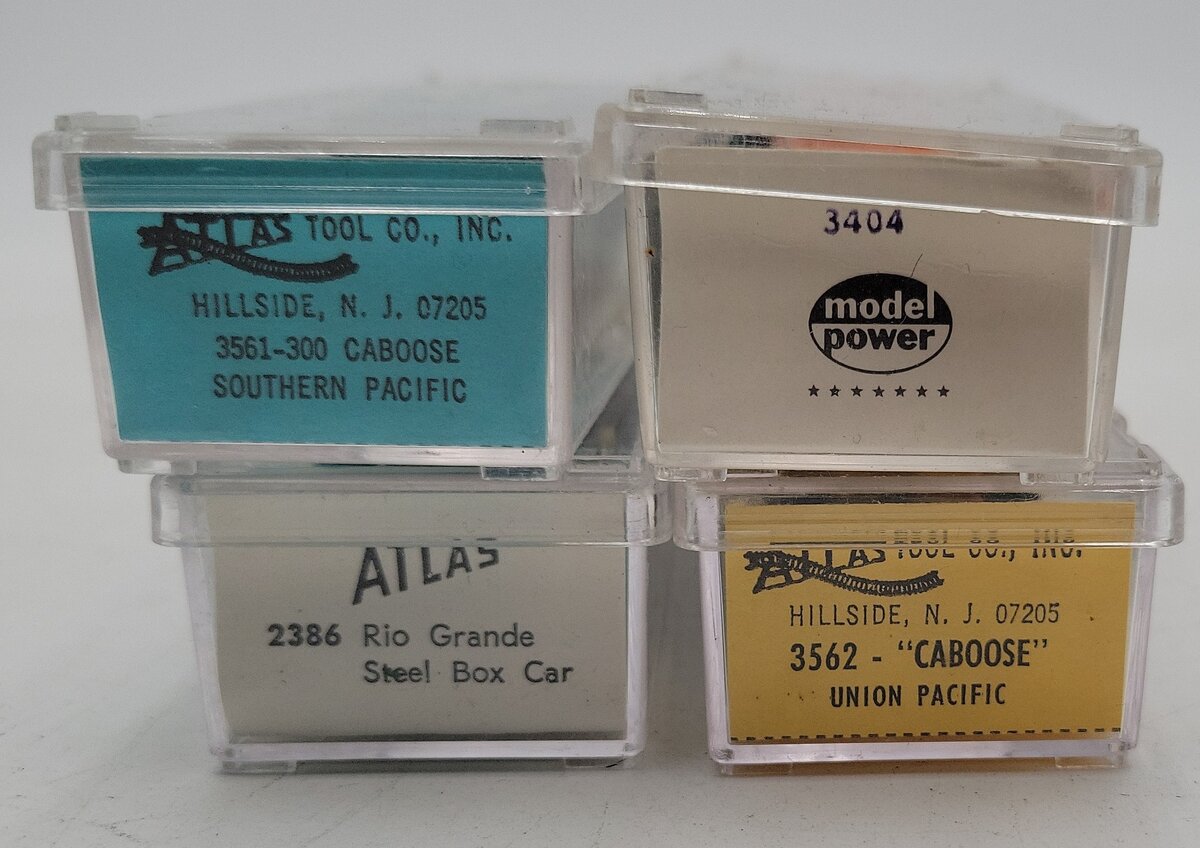Atlas & Model Power N Scale Assorted Freight Cars #3287,4066,3825,3949 [4] LN/Box