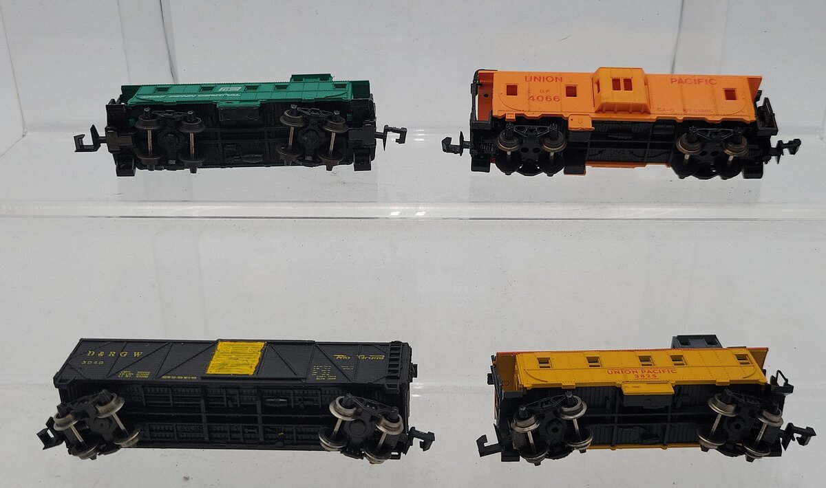 Atlas & Model Power N Scale Assorted Freight Cars #3287,4066,3825,3949 [4] LN/Box