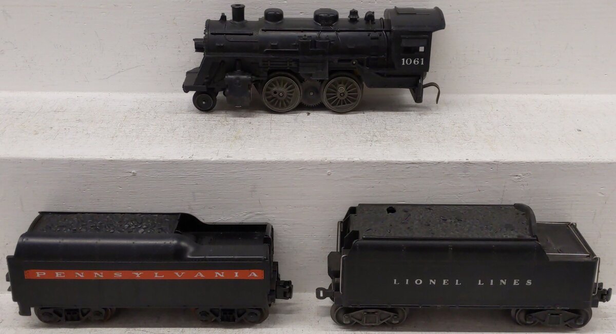 Lionel 1061 Vintage O 0-4-0 Steam Locomotive w/ Tenders VG