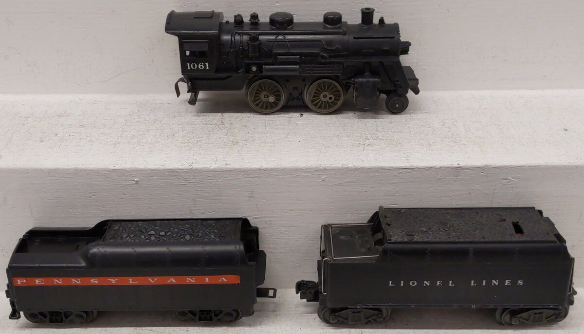 Lionel 1061 Vintage O 0-4-0 Steam Locomotive w/ Tenders VG