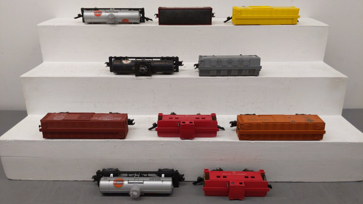 American Flyer S Assorted Freight Cars [10] EX/Box