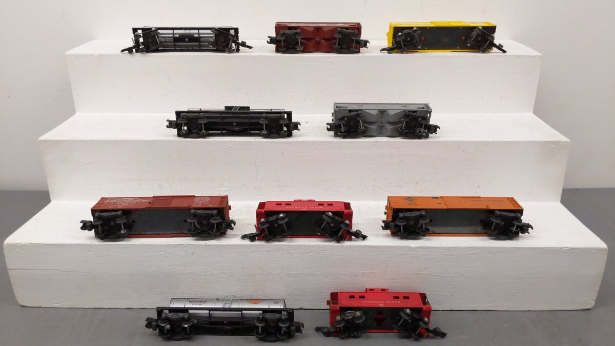 American Flyer S Assorted Freight Cars [10] EX/Box