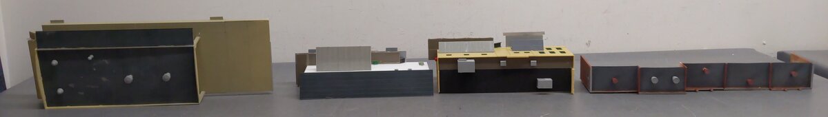 Assorted HO Scale Factory Buildings [4] EX