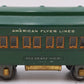 American Flyer 4142 Vintage Standard Gauge Green Pleasant View Observation Car VG