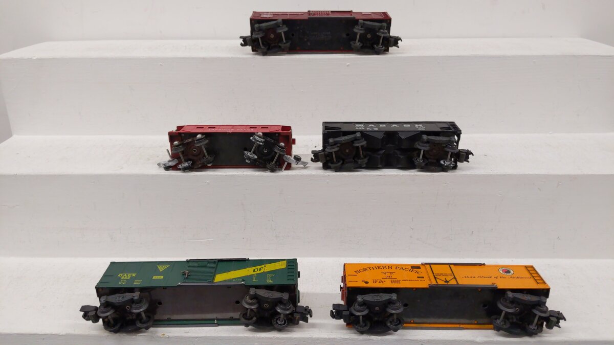 American Flyer S Assorted Freight Cars 940, 922, 929, 947, 638 [5] EX/Box