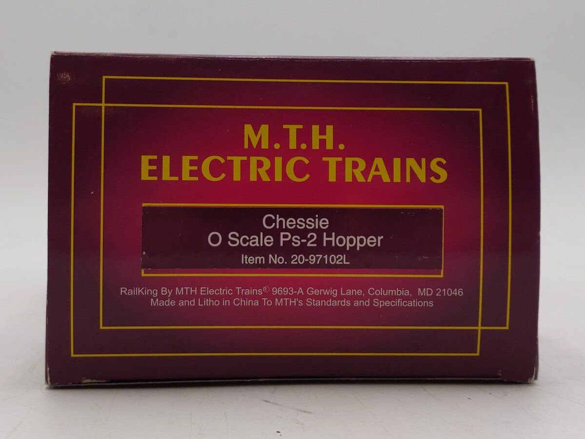 MTH 20-97102 O Gauge Baltimore & Ohio Chessie PS2 Covered Hopper #631123 NIB